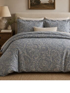 Restoration Hardware Duvet Cover Made In Italy Vintage Paisley Damask Luxur